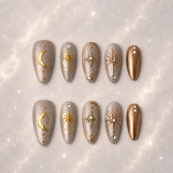 Cancer Press On Nails | Zodiac Collection