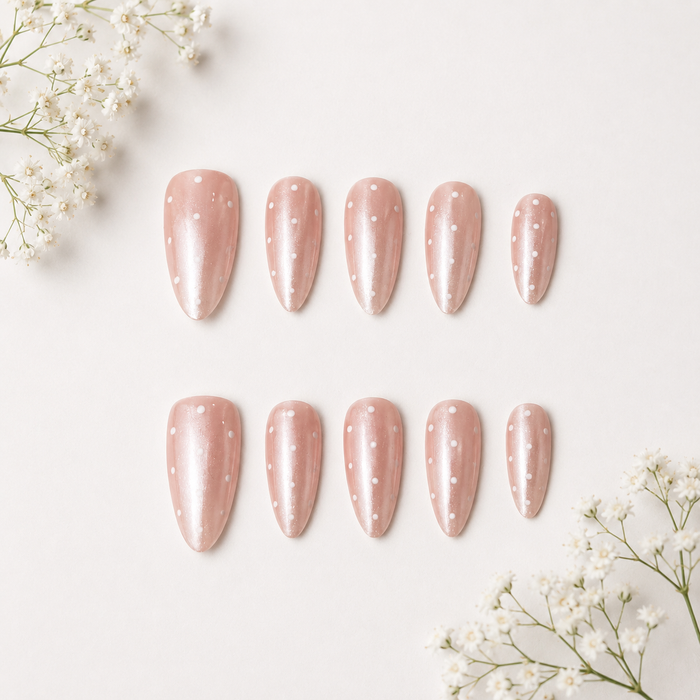 Sugar Pearl Press On Nails
