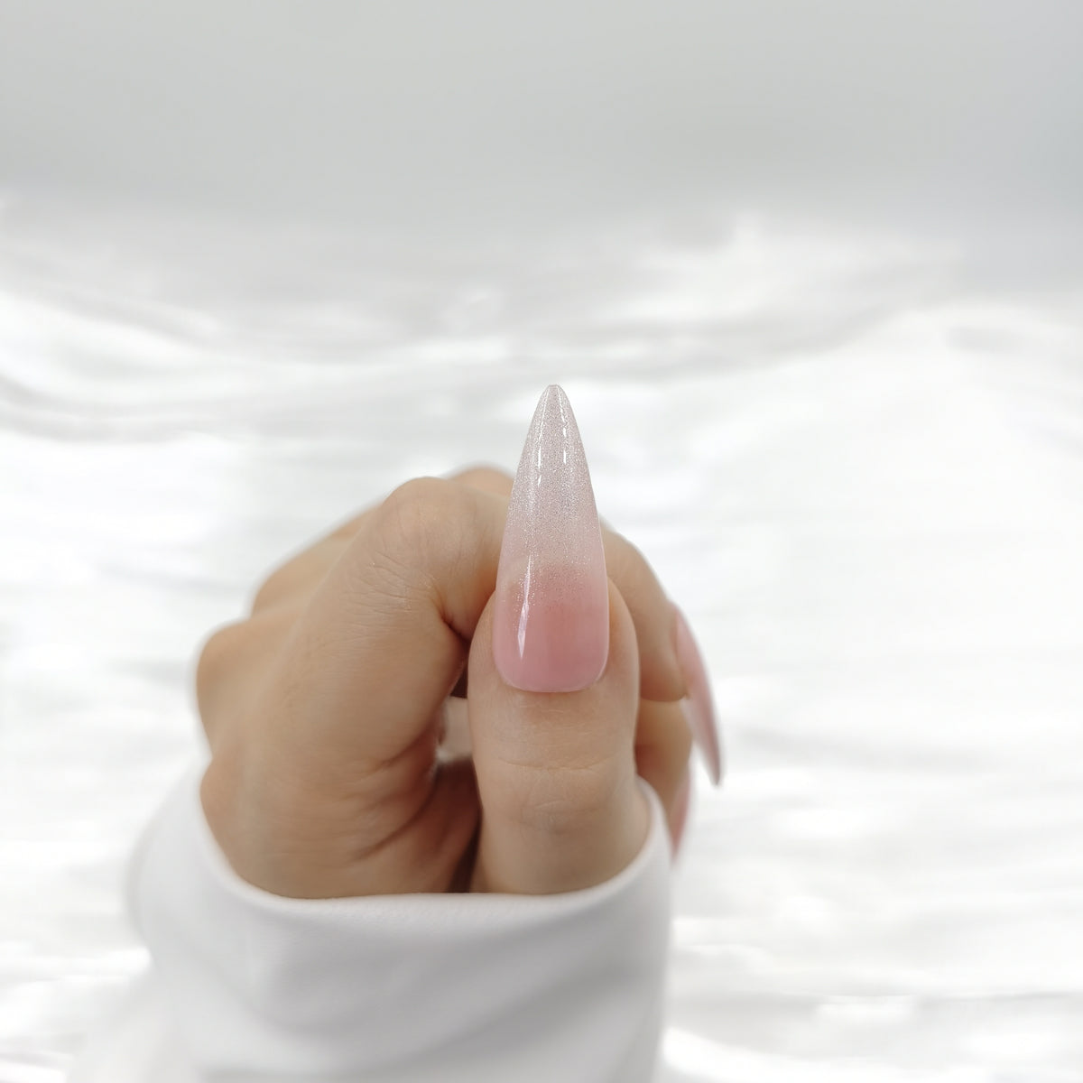 Blush Stardust Press On Nails