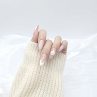 Blush Petal Almond Press On Nails