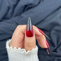 Crimson Serpent Stiletto Press On Nails