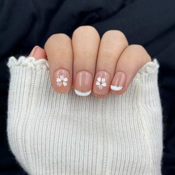 Cherry Blossom French Press On Nails