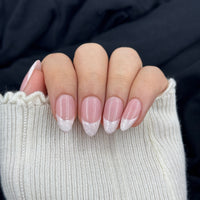 Pearl Marble French Press On Nails