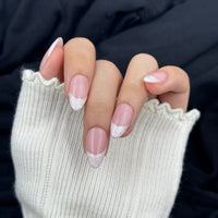 Pearl Marble French Press On Nails