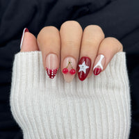 Cherry Charm Press On Nails