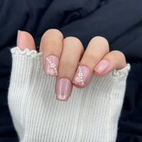 Blush Pearl Bloom Press On Nails