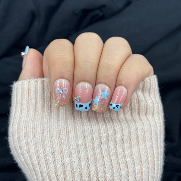 Baby Blue Dreams Press On Nails