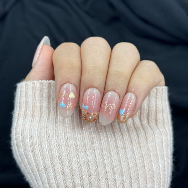Kitty Sweetheart Press On Nails