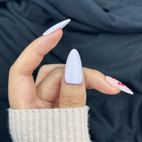Cherry Milk Long Almond Press On Nails