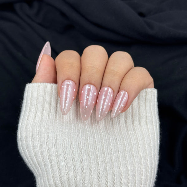 Sugar Pearl Press On Nails