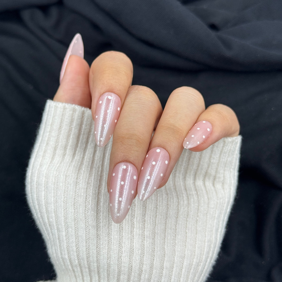 Sugar Pearl Press On Nails