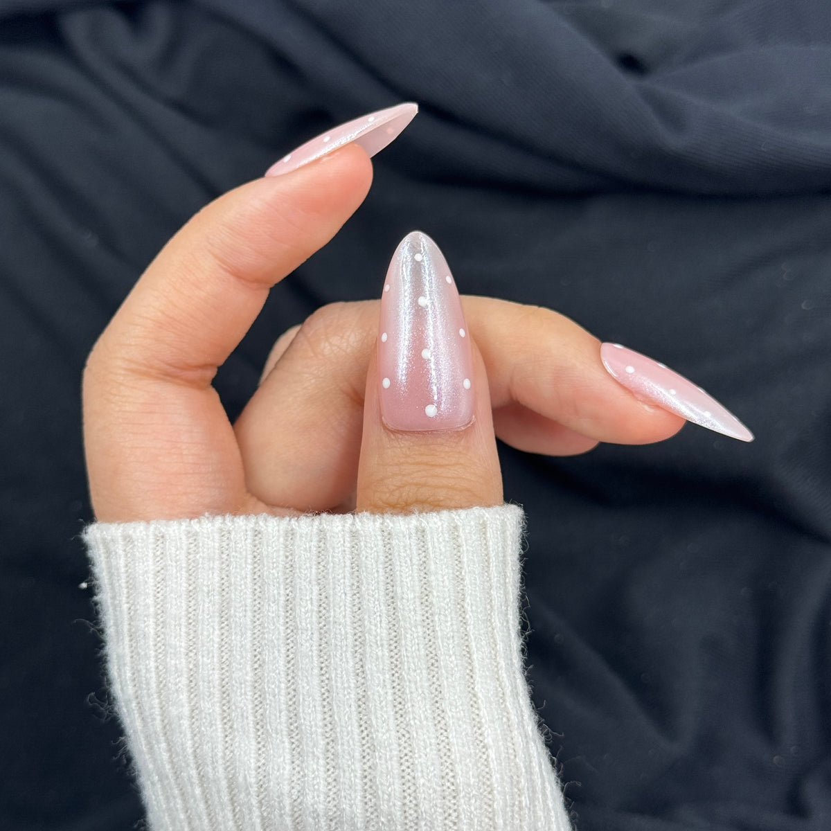 Sugar Pearl Press On Nails