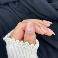 Golden Starlight Press On Nails