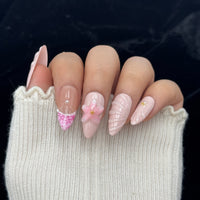 Blush Seashell Press On Nails