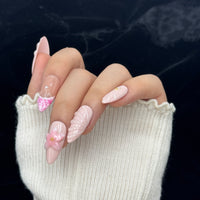Blush Seashell Press On Nails
