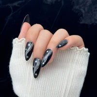 Midnight Stardust Press On Nails