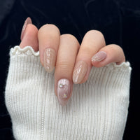 Mocha Silk Almond Press On Nails