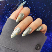 Aquarius Press On Nails | Zodiac Collection