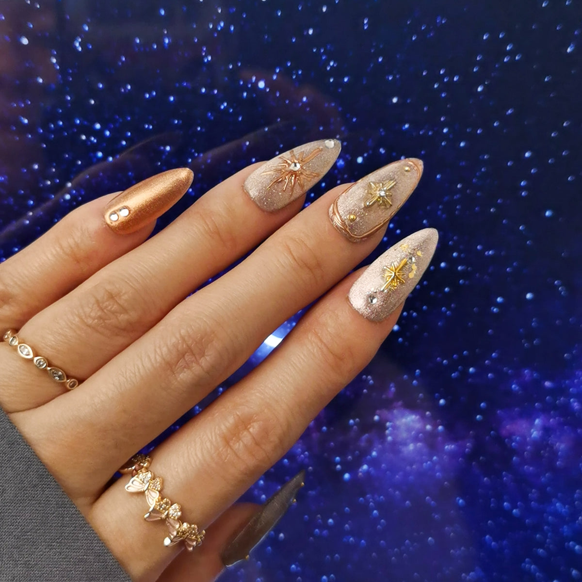 Cancer Press On Nails | Zodiac Collection