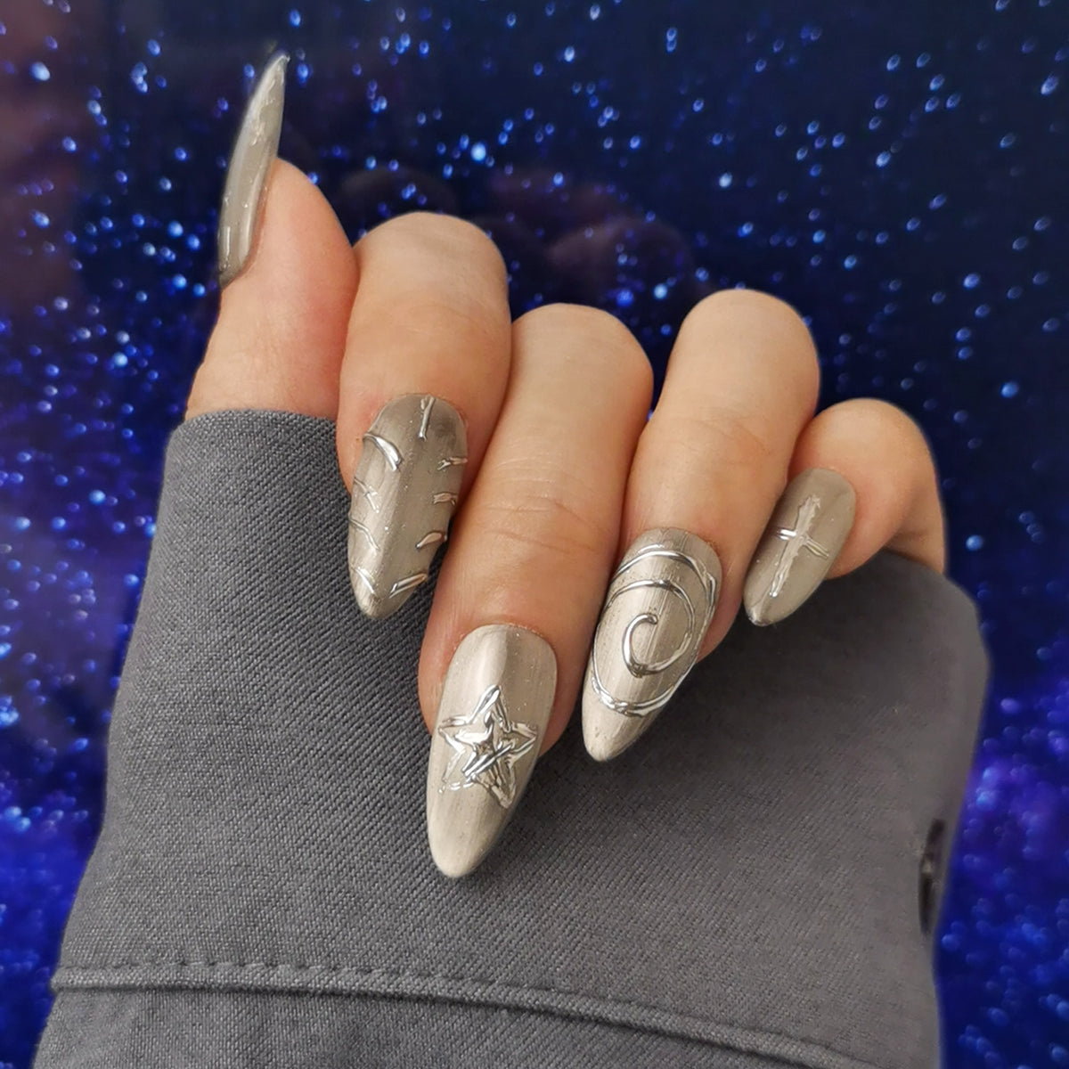 Gemini Press On Nails | Zodiac Collection